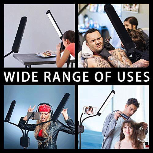 Anillo de luz Led Video Light Multimedia Extreme función Selfie Iluminación fotográfica 3000-5500K Teléfono Lámpara cámara Trípode Kit de luz LED Video Regulable,Maquillaje Video,Youtube, Retrato
