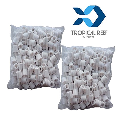 Anillos de filtro de cerámica de Tropical-Reef, filtro biológico para acuarios y peceras, 1 kg en bolsas