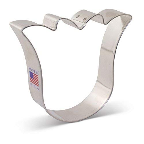 Ann Clark Cookie Cutters Cortador de galletas fantasma adorable / tulipán / campanilla - 8,9 cm - Acero fabricado en EE. UU.