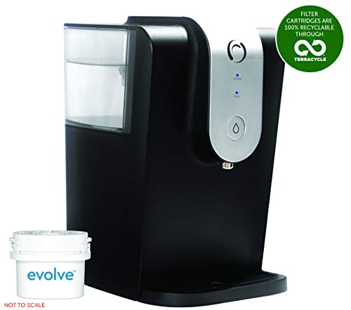 Aqua Optima WC0115 Enfriador de Agua Filtrada Lumi, 8.2 litros, Plastic, Negro