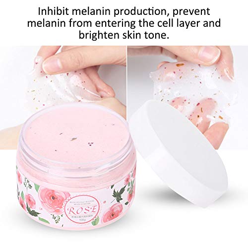 Arcillas Faciales,100g Polvo suave cristalino orgánico natural de la máscara del pétalo de Rose, hidratando que blanquea anti arrugas