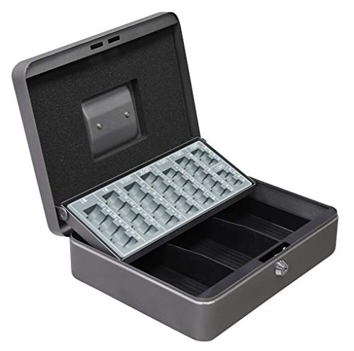 Arregui C9246-EUR Caja de caudales con Bandeja para Euros (Acero), Gris Grafito