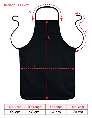 Art & Detail - Delantal para barbacoa, diseño con texto en alemán "Ich Bin Rentner"