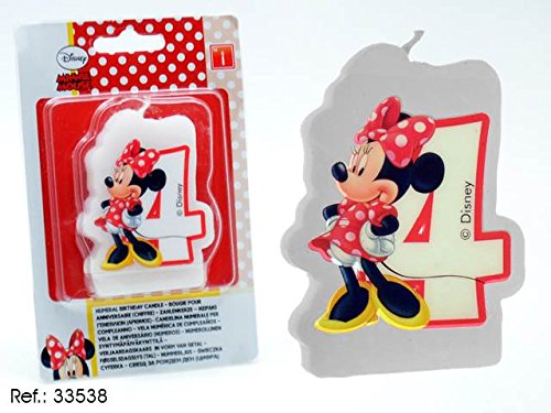 ARTE REGAL Vela CUMPLEAÑOS Minnie N 4