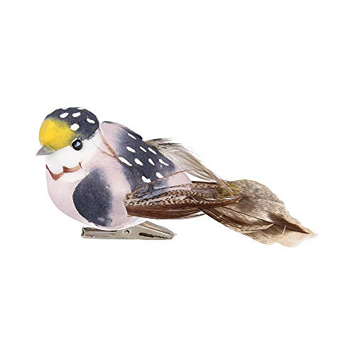 Artemio - Pájaro Decorativo sobre Pinza (10 x 4,5 x 4 cm, 3 Unidades), Multicolor