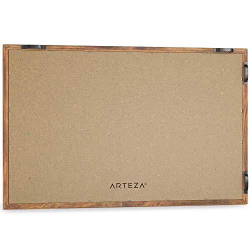 Arteza Pizarras magnéticas pequeñas de tiza para decoración de paredes, 28x43 cm, pack de 2 pizarras negras vintage para bares y restaurantes, tiendas, cocinas, carteles de boda y eventos especiales