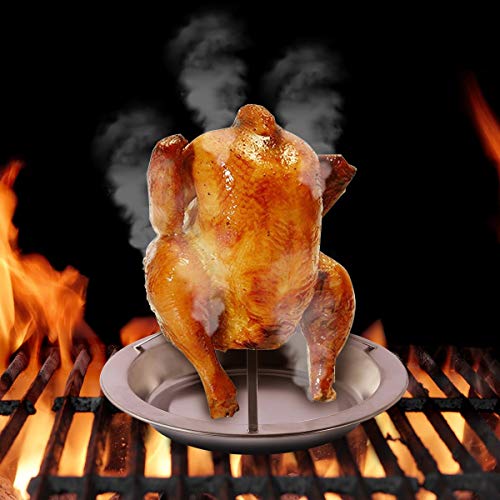 ASEOK Pollo Asado Rack de Acero Inoxidable Asador Vertical del Estante al Horno Placa Arte de la Cocina Antiadherente Accesorios para Barbacoa Cocinar Cacerolas Herramienta Espesado La Parrilla para