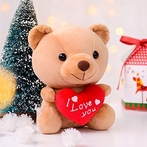 asfrata265 Oso De Peluche De Peluche con Corazón Te Amo Love Toyss Peluches Juguetes para Novia Almohada Suave Niños/Parejas/Ancianos Juguetes Muñecas