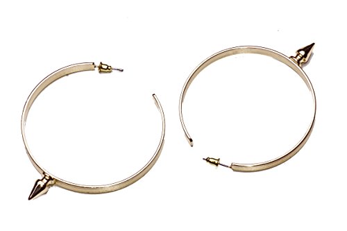 ATREVIDO DE TAMAÑO MEDIANO CON PINCHOS DE PENDIENTES DE ARO DE ORO REGALO CALIENTE (CL28)