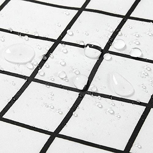 Awowee Decor - Cortina de ducha con diseño de cereales amarillos y marrones, 180 x 180 cm, tela de poliéster impermeable, juego de cortinas de baño con ganchos para baño