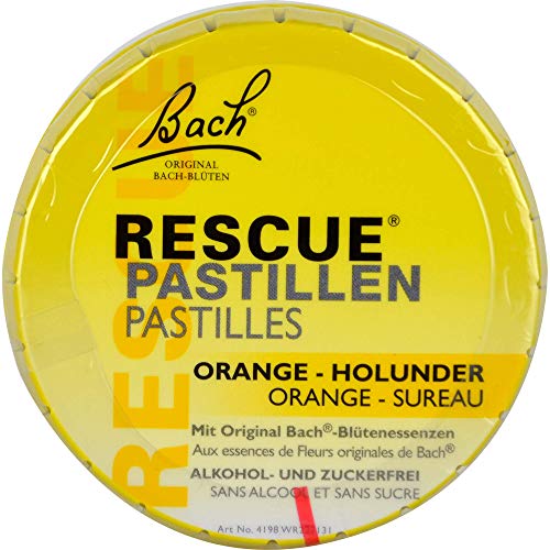 Bach Original RESCUE - Pastillas de saúco (50 g), color naranja