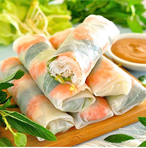 Bamboo Tree Papel de arroz Rollo de primavera Rollo de verano - 22 cm, 400g