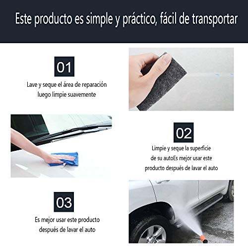 Bamoer Reparador de arañazos para Coche, para reparación de arañazos, Cuidado de la Pintura, Pulido y reparación de arañazos de Pintura para Reparar arañazos en el Coche
