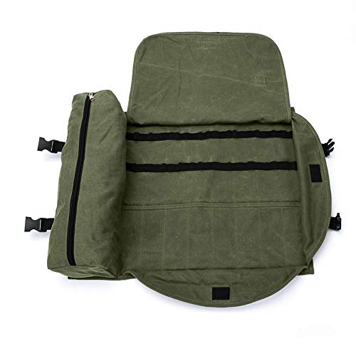Bartender Kit Bolsa de Rollo, Juego de Coctel, Barman Herramientas de Trabajo Bolsa de Almacenamiento, Barra Organizador de herramientas, Heavy Duty Impermeable encerado Kit de mezcla Roll Up