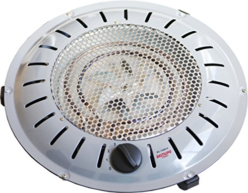 Bastilipo BET-950 Brasero Anti-Incendios, 950W, 3 Potencía s, 950 W, Otro, 3 Velocidades, Gris