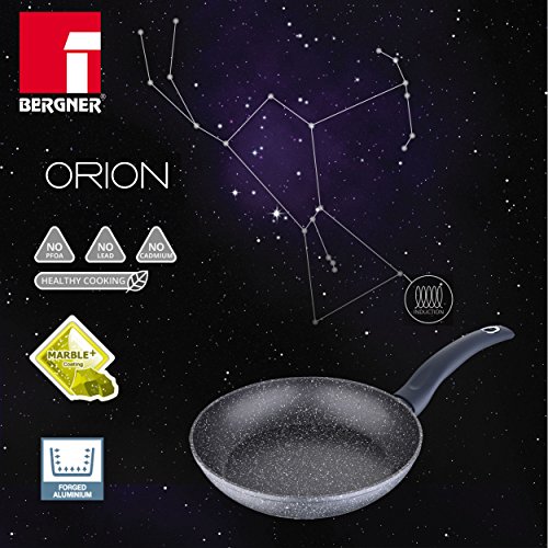 Bergner Orion Pancake Pan, Aluminio Forjado, Gris, 24 cm