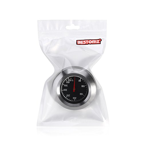 BESTOMZ Horno leña bimetálico y Horno Horno Barbacoa termómetro analógico