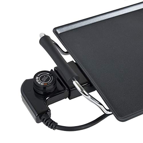 Bestron Plancha Parrilla Eléctrica XXL con Revestimiento Antiadherente, 1800 W, Negro