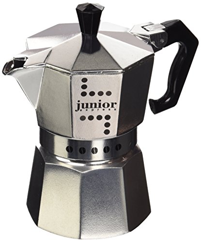 Bialetti Junior Cafetera, Aluminio, Plata, 3 Tazas