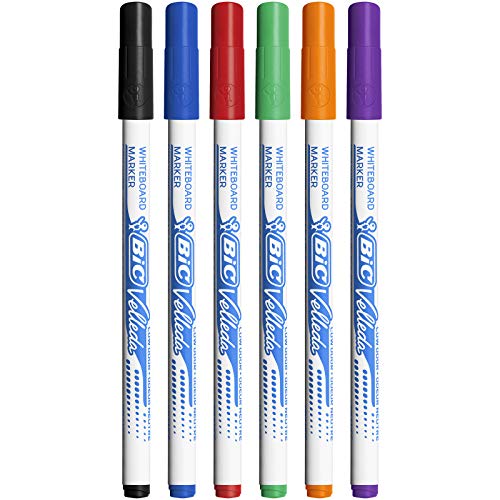 Bic Velleda 1721 Fin Marcador borrado en seco Blister 4 azul