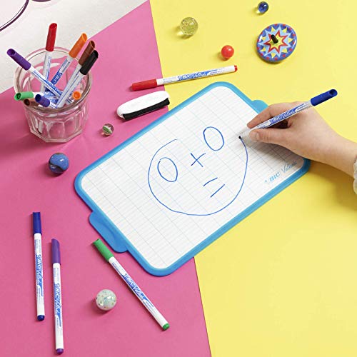 Bic Velleda 1721 Fin Marcador borrado en seco Blister 4 azul
