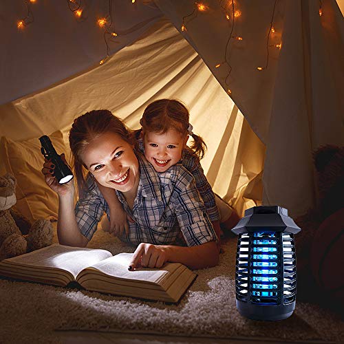 BIILII Lámpara Anti Mosquitos, UV Mata Mosquitos Lámpara Mosquito Electrico, Mata Mosquitos y Repelente Insectos Silencioso Mosquitos eléctrico Lámpara para el hogar, Restaurante, Oficina, Dormitorio