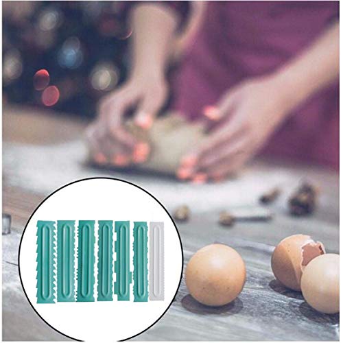 Biluer Rasquetas para Tartas, 8PCS Raspador de Crema Raspador de Pastel Herramienta Suave Fondant para Decoración De Tartas Hornear Herramienta