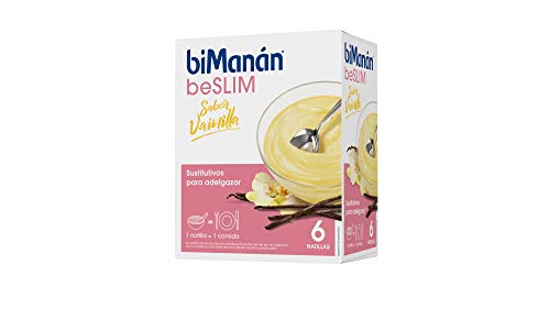 biManán - beSLIM - Sustitutivos para Adelgazar - Natilla de Vainilla - 6uds 300 gr