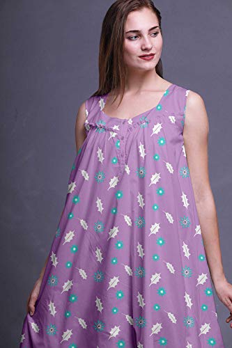Bimba lavanda5 Hojas Estrella y del Acebo Vestido de Noche sin Mangas del Vestido de Noche sin Mangas del algodón de Las señoras de la Mitad del Becerro Vestido Maxi Large