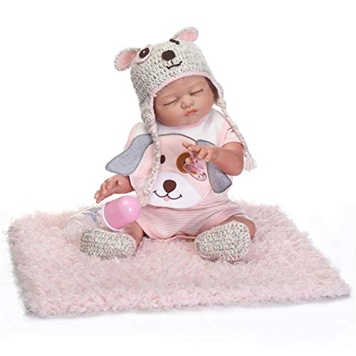 Binxing Toys 20 Pulgadas muñecas Reborn Cuerpo Entero Silicona niña Reborn Toddler realistas con Accesorios