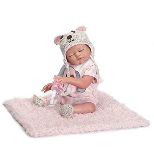 Binxing Toys 20 Pulgadas muñecas Reborn Cuerpo Entero Silicona niña Reborn Toddler realistas con Accesorios