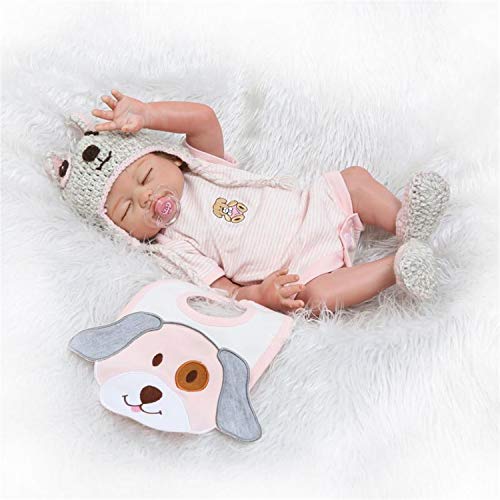 Binxing Toys 20 Pulgadas muñecas Reborn Cuerpo Entero Silicona niña Reborn Toddler realistas con Accesorios