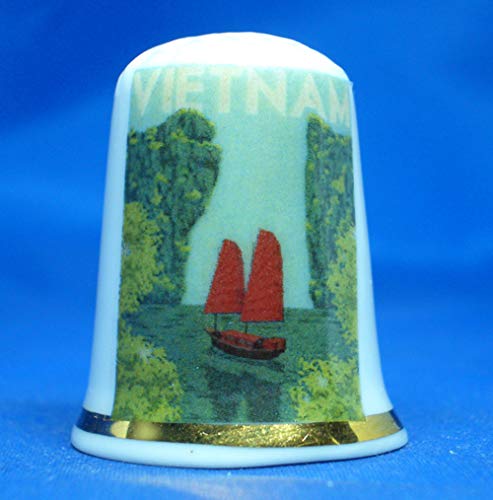 Birchcroft - Dedal Coleccionable de Porcelana China, póster de Viaje Vietnam