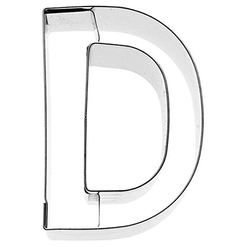 Birkmann 1010710810 Galletas Forma Letra D, 6 cm, plástico, Gris, 5 x 3 x 2 cm