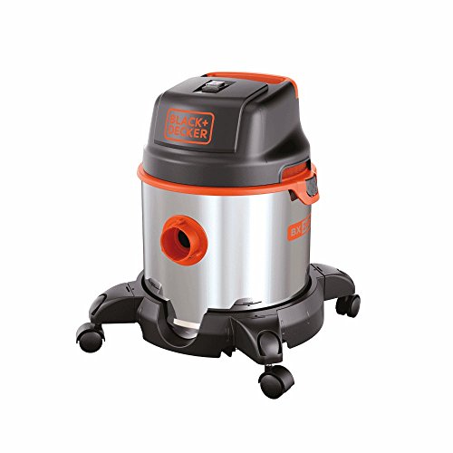 Black+Decker BXVC20XE Aspirador multiuso de sólidos y líquidos (1400 W, 20 l, Acero Inox)