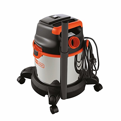 Black+Decker BXVC20XE Aspirador multiuso de sólidos y líquidos (1400 W, 20 l, Acero Inox)