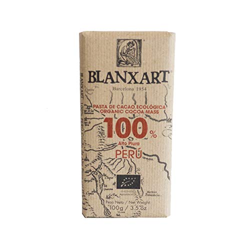 Blanxart Tableta de Chocolate Ecológico - Perú 100% Cacao 1 Unidad 100 g