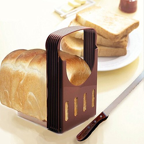 Bluelover Pan Corta Pan Tostado Rebanador Cortador Corte Herramienta Guía De La Cocina