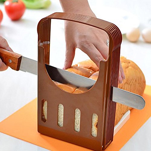 Bluelover Pan Corta Pan Tostado Rebanador Cortador Corte Herramienta Guía De La Cocina