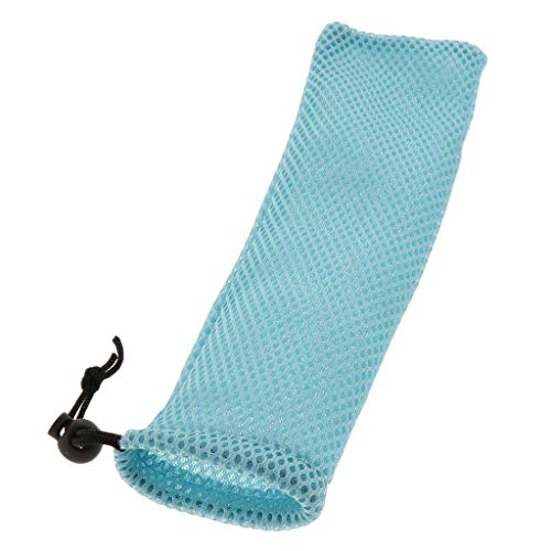 Bolsa de Almacenaje Organizador de Vajillas Cucharas Cuchillos para Camping, Viajes, Escuela - Malla Azul
