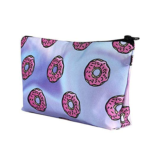Bolsa de cosméticos para mujer, bolsa de maquillaje, monedero, bolsa organizadora de viaje, impermeable, cobayas y cupcakes