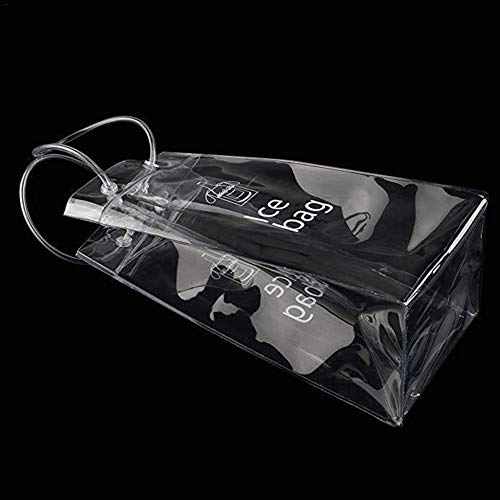 Bolsa De Hielo Transparente De PVC, 2 Paquetes A Prueba De Fugas De Champán, Bolsa De Plástico Transparente De Protección Ambiental De 25x11 Cm, Utilizada En Bares Y Restaurantes
