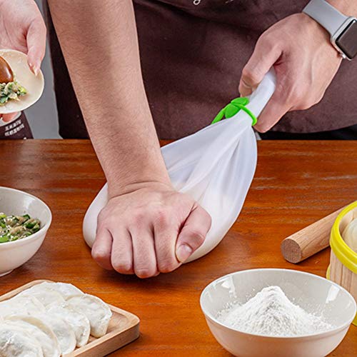 Bolso multifuncional de amasado de masa para pasteles de mezcla de harina de silicona, bolsa reutilizable para mantenimiento de productos frescos, utensilios de cocina para hornear, accesorios para ut