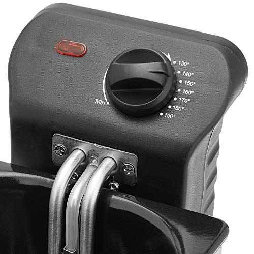 Bomann FR 2264 CB Freidora Acero Inoxidable, 3 litros, desmontable, 2000W, 2000 W, Gris