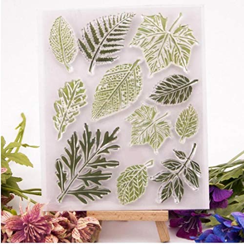 Bontand Hojas De Arce Sellos Transparentes De Silicona Tarjeta De Navidad Arte De Papel para Álbum De Recortes Álbum De Fotos Decoración De DIY
