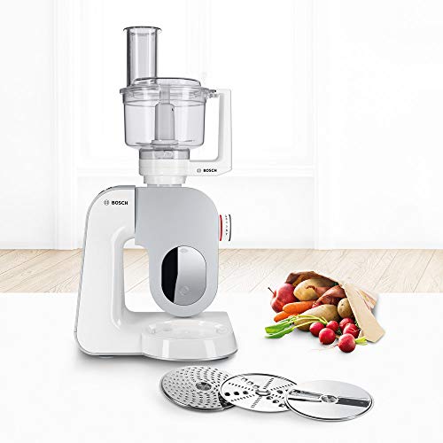 Bosch Procesador de Alimentos MUZ5MM1 - Accesorio para Robot de Cocina MUM5, Acero Inoxidable