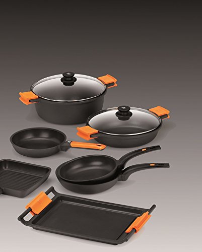 BRA Efficient-Grill asador, Negro, 28 cm