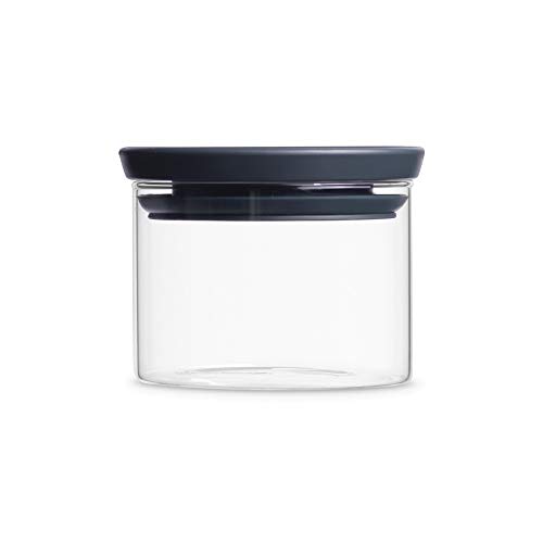 Brabantia 298301 - Tarro de Cristal, 0.3 L, Tapa Gris Oscuro