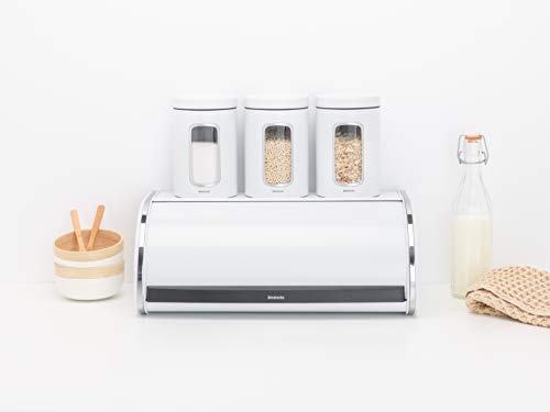 Brabantia Panera con Tapa Enrollable, Blanco, Large