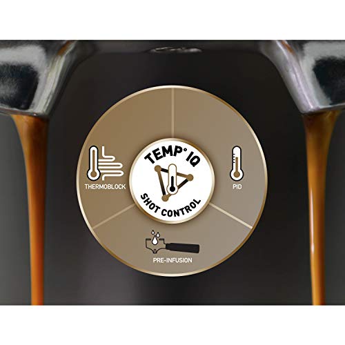 Breville Barista Max VCF126X - Máquina de café expreso, totalmente automática con molinillo integrado y bomba italiana de 15 bares